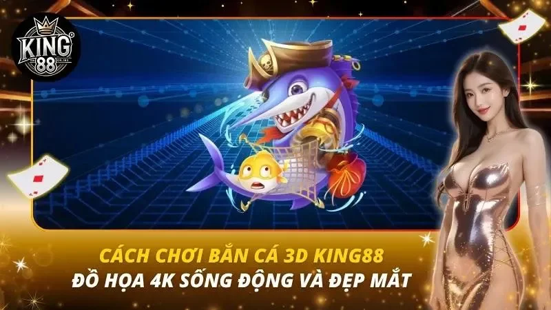 Cách Chơi Bắn Cá 3D King88 – Đồ Họa 4K Sống Động Và Đẹp Mắta