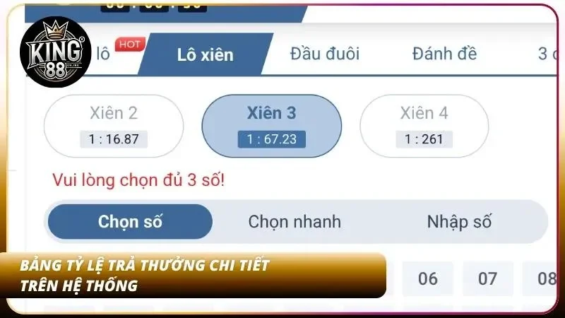 Cách Đánh Lô Xiên 2, 3, 4 | Mẹo Trúng Thưởng Tỷ Lệ Cao 2 Hệ thống cập nhật bảng tỷ lệ trả thưởng vô cùng rõ ràng, minh bạch