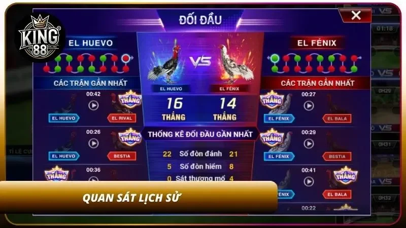 Cách Đọc Kèo Meron, Wala, BDD Trong cá Cược Đá Gà 2026 4 Xem xét lịch sử đồi đầu cẩn thận
