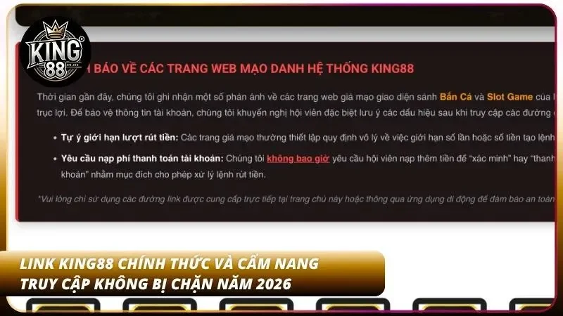 Link Vào King88 Mới Nhất 2026 – Truy Cập Không Bị Chặn 1 Cẩm nang hướng dẫn thao tác kết nối hệ thống giải trí an toàn không gián đoạn